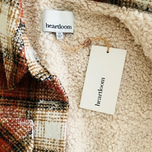 HEARTLOOM Cooper Shaket Coat In Brick Fall Tones Size XS. - Picture 9 of 14